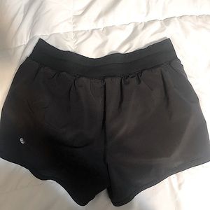 lululemon black track that short
